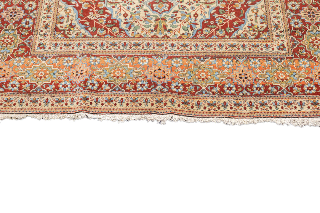 Antique Mohtasham Kashan Rug 4'5'' x 7'3''