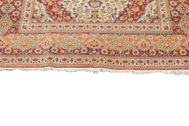 Antique Mohtasham Kashan Rug 4'5'' x 7'3''