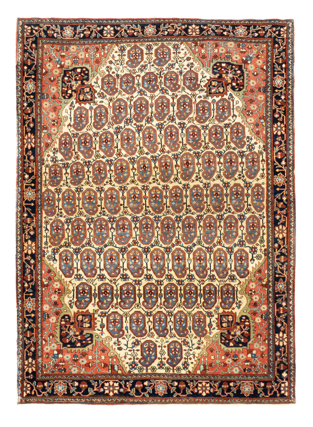 Antique Farahan Sarouk Rug 3'8'' x 5'0"