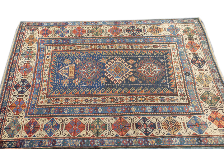 Antique Kuba Rug 4'0" x 4'9''