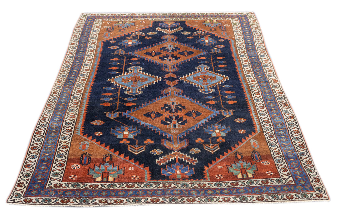 Antique Malayer Rug 4'2'' x 6'4''