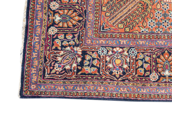 Antique Dabir Kashan Rug 4'5'' x 6'10''