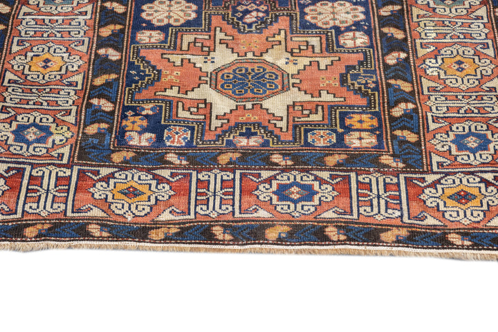 Antique Lezgi Rug 3'7'' x 5'1''