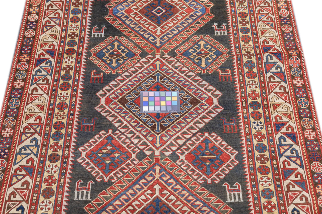 Antique Shirvan Rug 4' x 9'