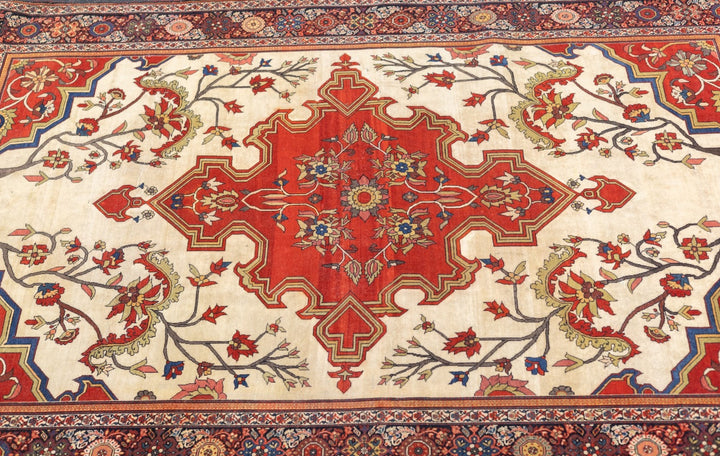 Antique Persian Farahan Sarouk Rug 4'2" x 6’3