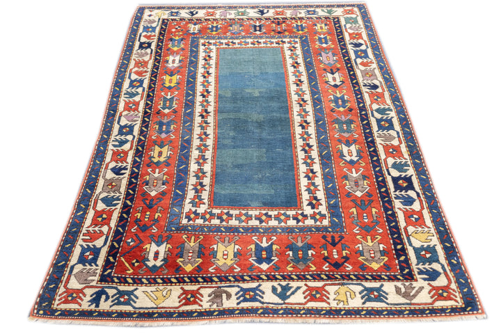 Antique Caucasian Talish Rug 4'4'' x 8'0"