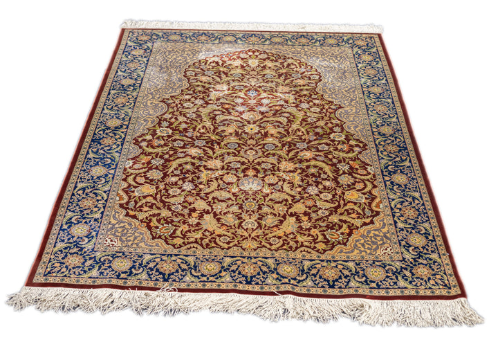 Antique Hereke Rug 4'1'' x 5'11''