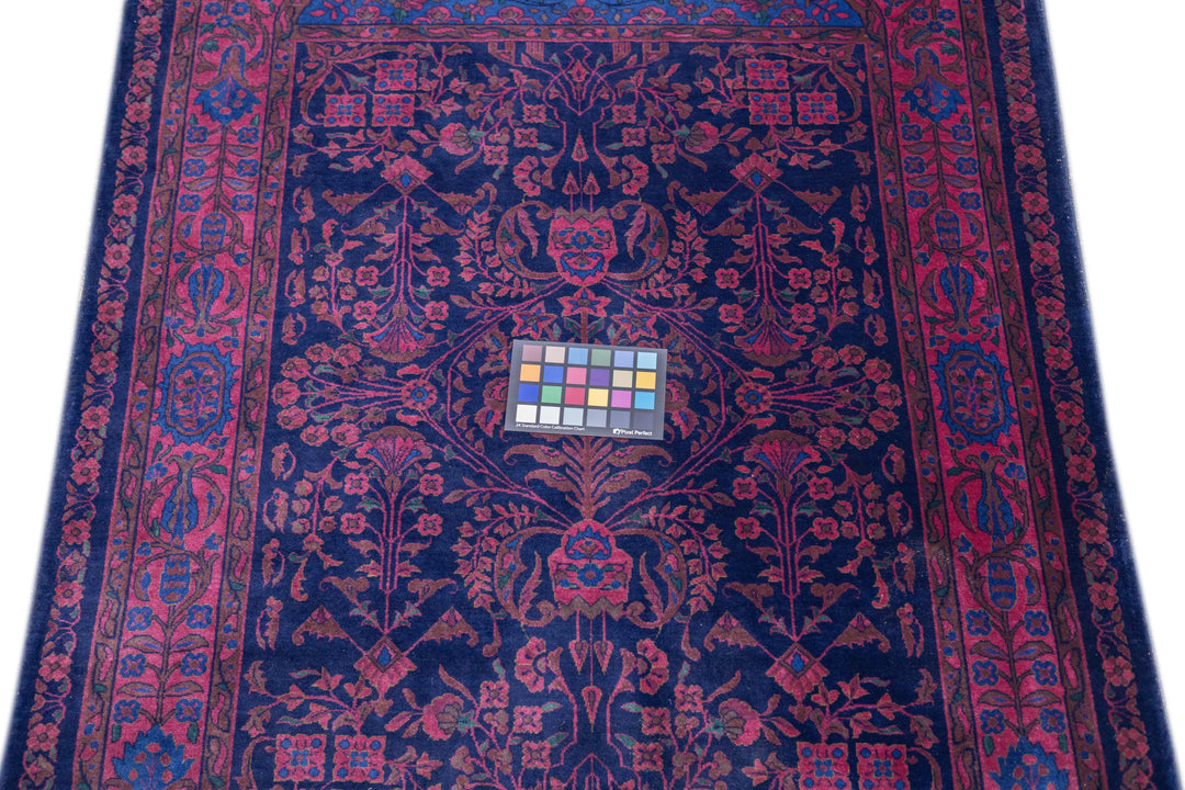 Antique Machester Kashan Rug 3'4'' x 5'0"