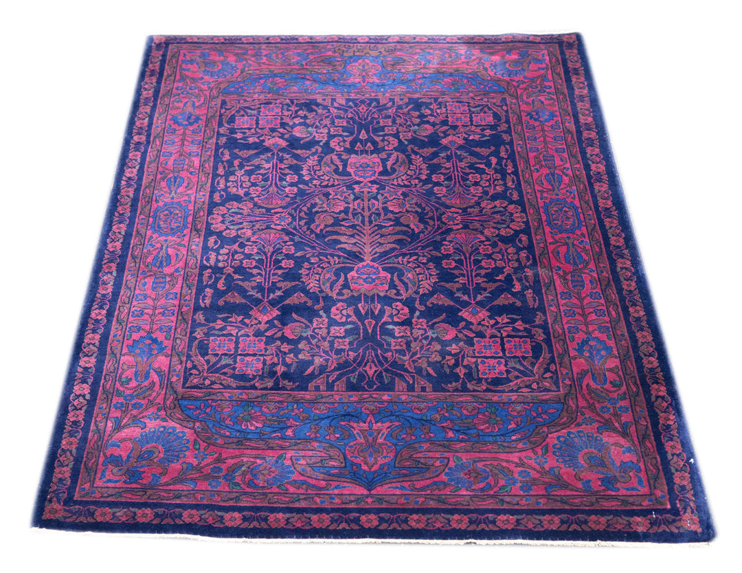 Antique Machester Kashan Rug 3'4'' x 5'0"