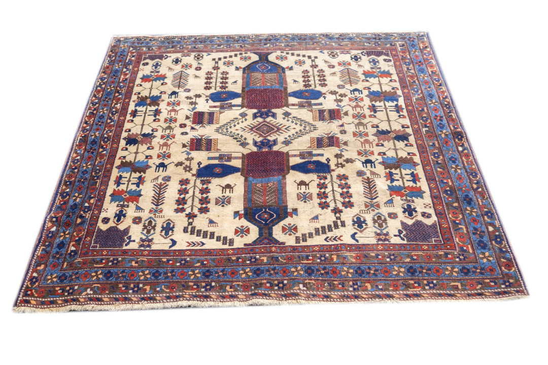 Antique Afshar Rug 4'11'' x 6'1''