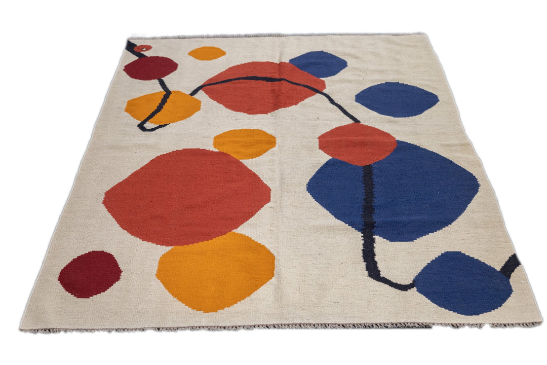 Mid Century French Tapestry Design by Calder 4'10'' x 6'6''