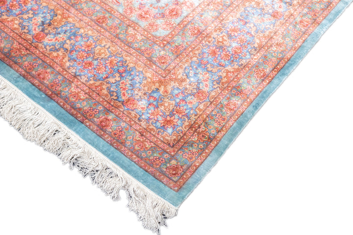 Extremely Fine Persian Silk Qum Rug 6'3'' x 10'2''