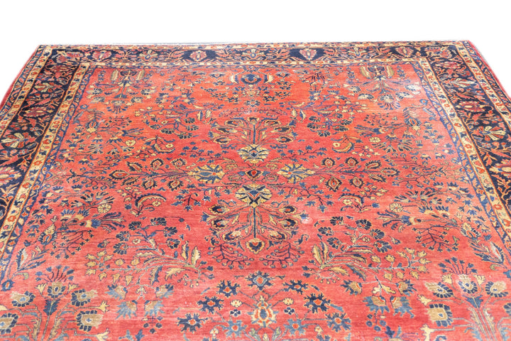 Antique Sarouk Rug 9'2'' x 11'3''