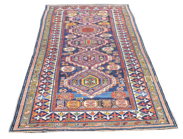 Antique Shirvan Rug 4'2'' x 8'7''