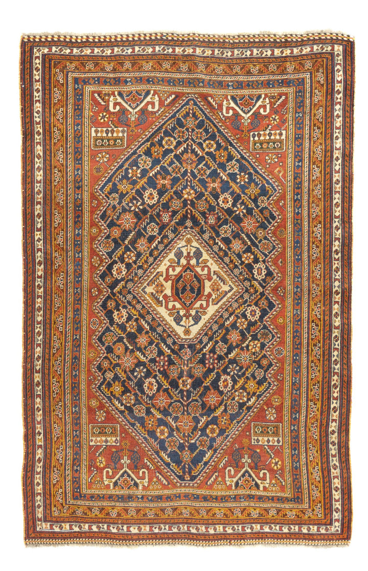 Antique Qashqai Rug 4'7'' x 7'2''