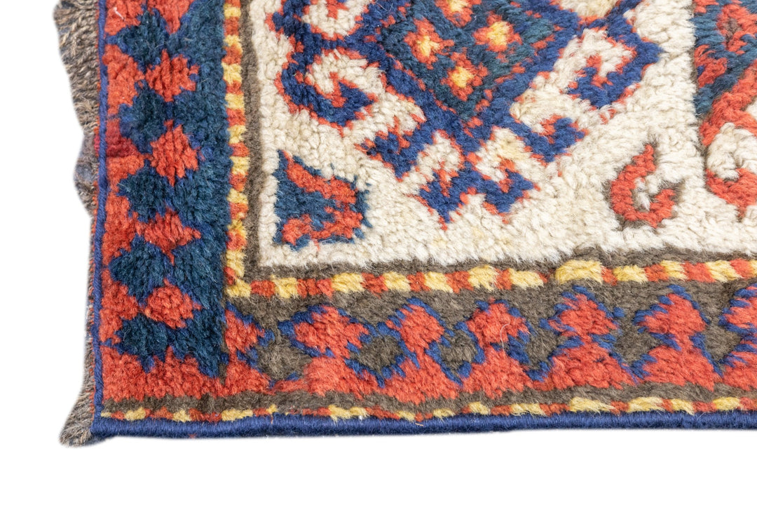 Antique Kazak Rug 3'4'' x 6'2''