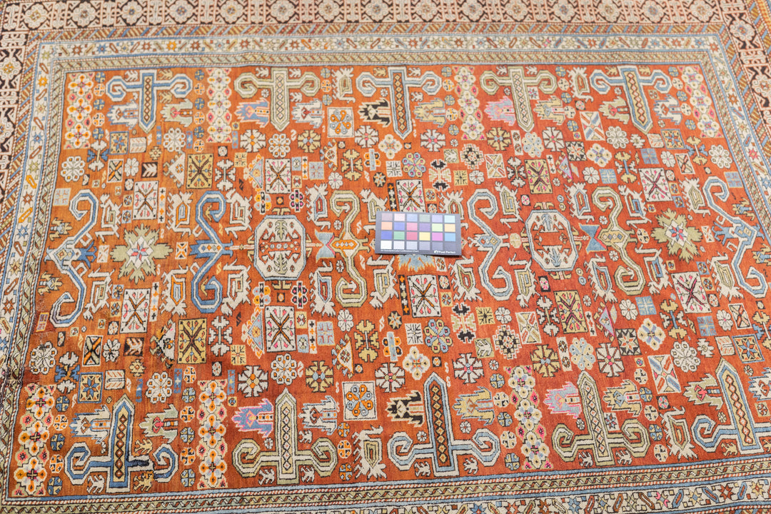 Antique Perpedil Rug 5' x 5'7''