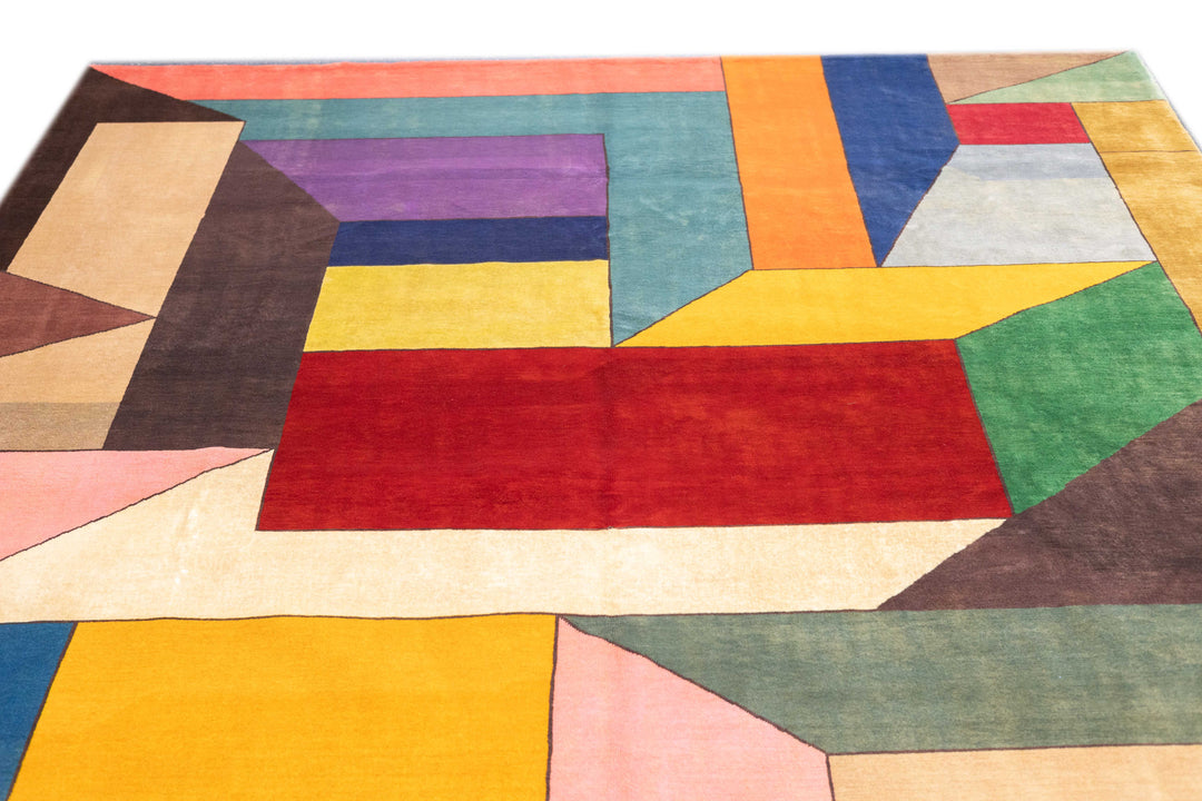 French Art Deco Rug 8'4'' x 8'4''