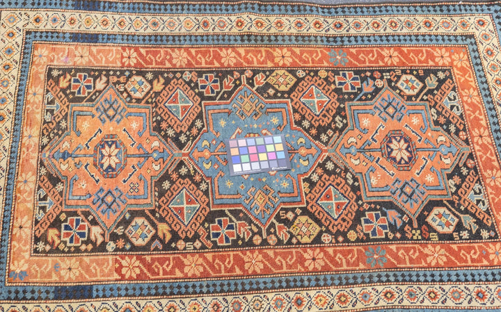 Antique Kuba Rug 3'2'' x 4'9''