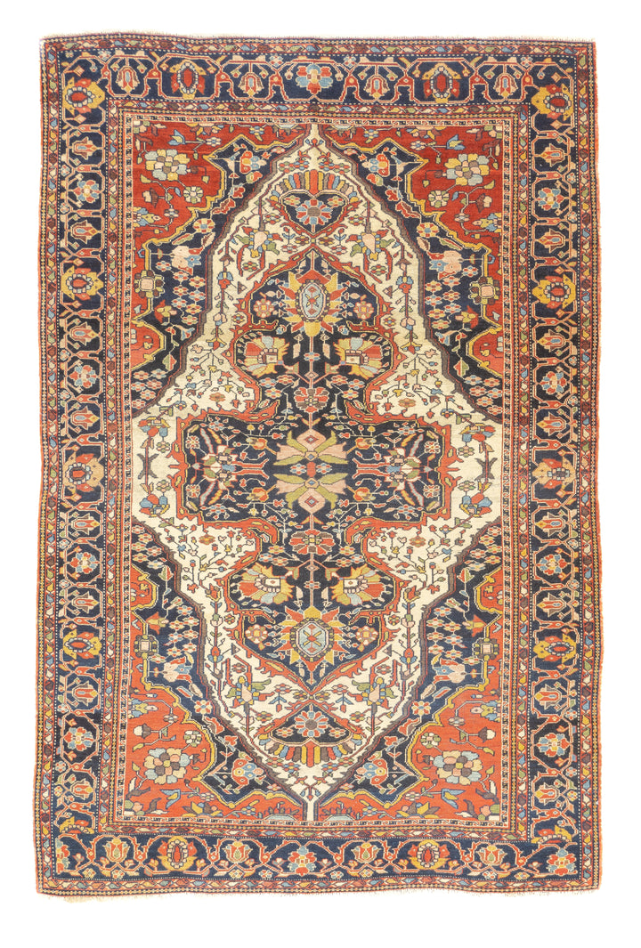 Antique Farahan Sarouk Rug 4'1'' x 6'0"