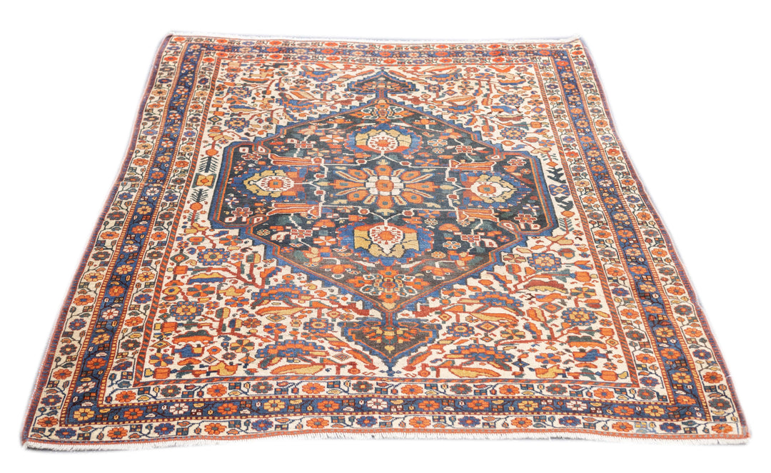 Antique Qashqai Rug 4'10'' x 6'0"