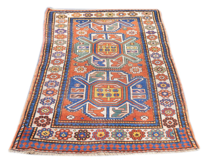 Antique Kazak Rug 3'5'' x 6'3''