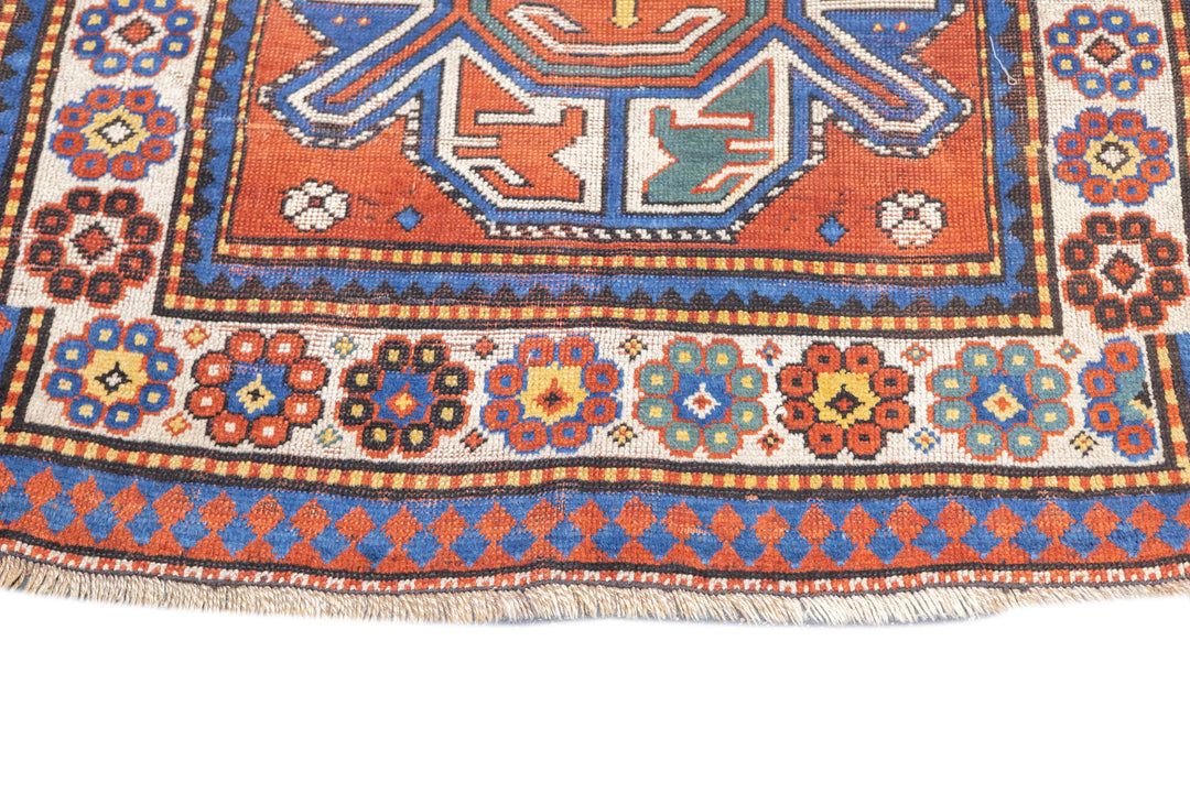 Antique Kazak Rug 3'5'' x 6'3''