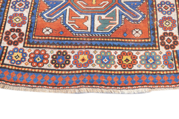 Antique Kazak Rug 3'5'' x 6'3''