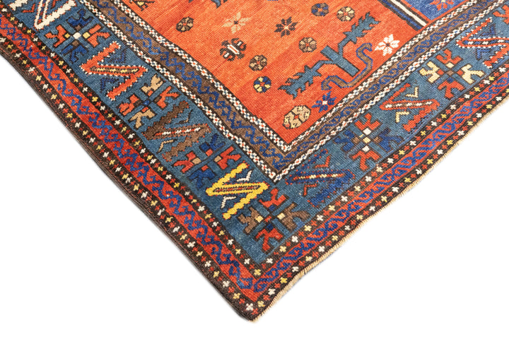 Fine Antique Caucasian Kazak Rug 6'7'' x 7'4''