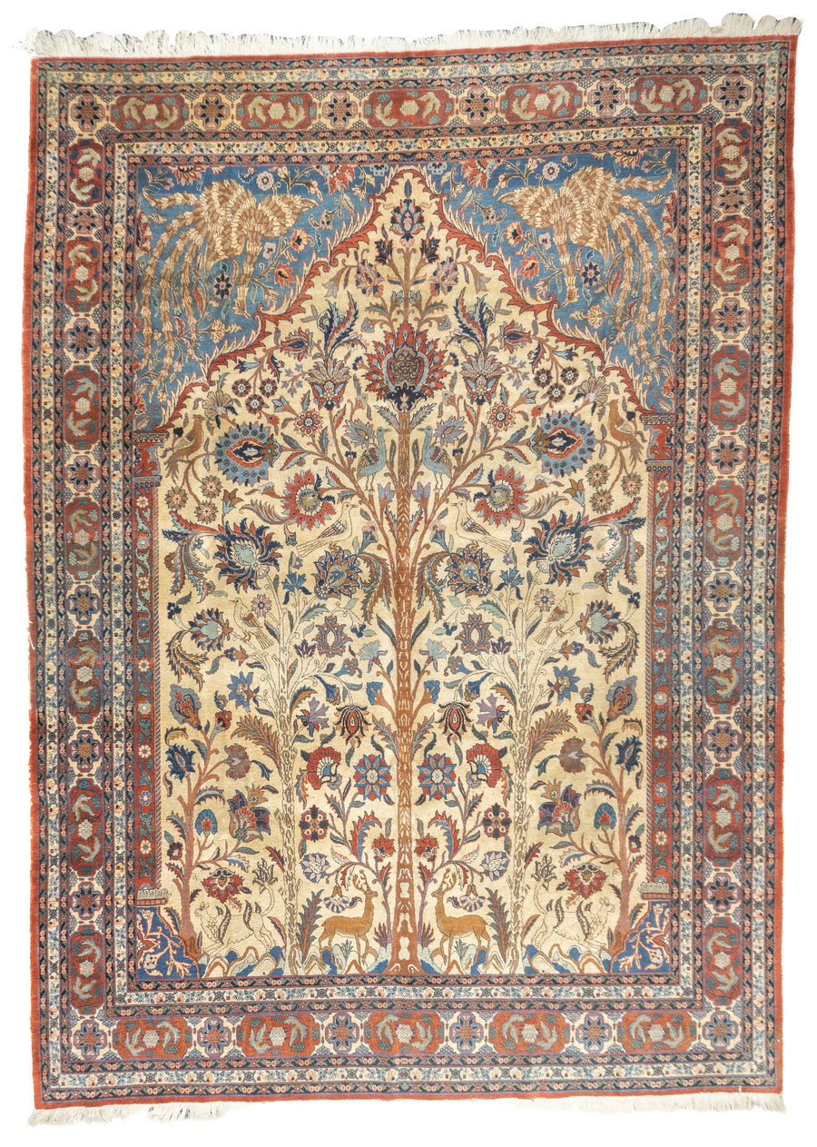 Fine Antique Persian Isfahan Tree of Life