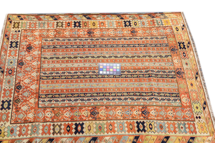 Antique Turkish Milas Rug 3'9'' x 4'6''