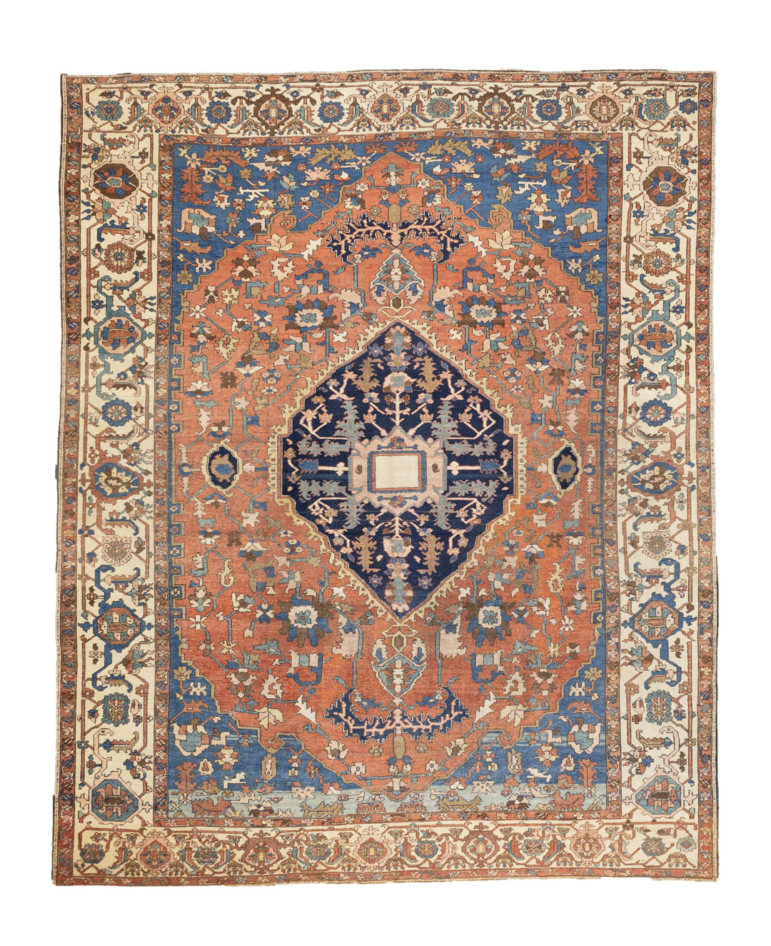 Antique Persian Serapi Rug 9'10" x 11’11"