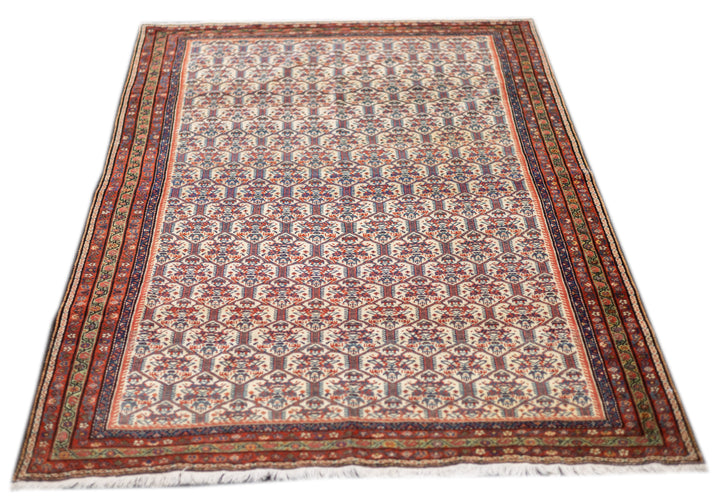 Antique Persian Farahan Rug 4'4'' x 6'6''