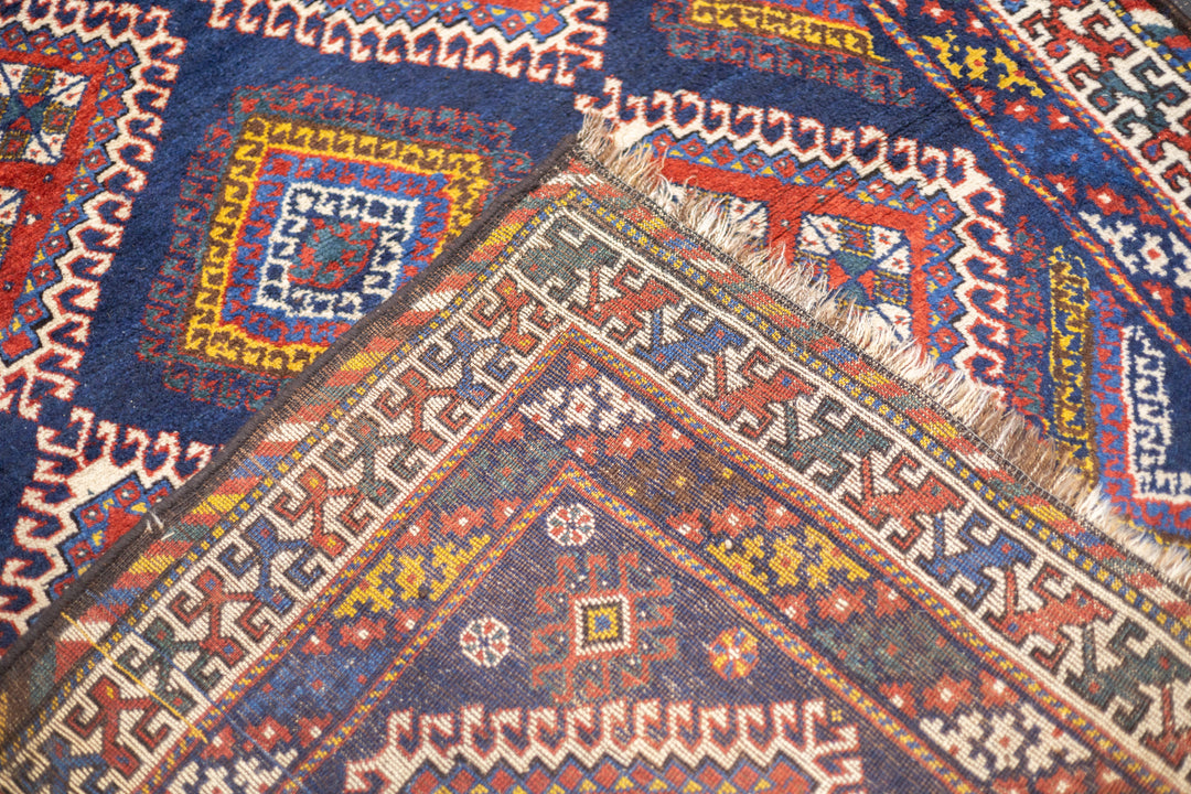 Antique Persian Khamseh Rug 5'0" x 8'2''