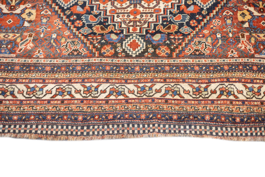 Antique Persian Qashqai Rug 5'10'' x 8'2''