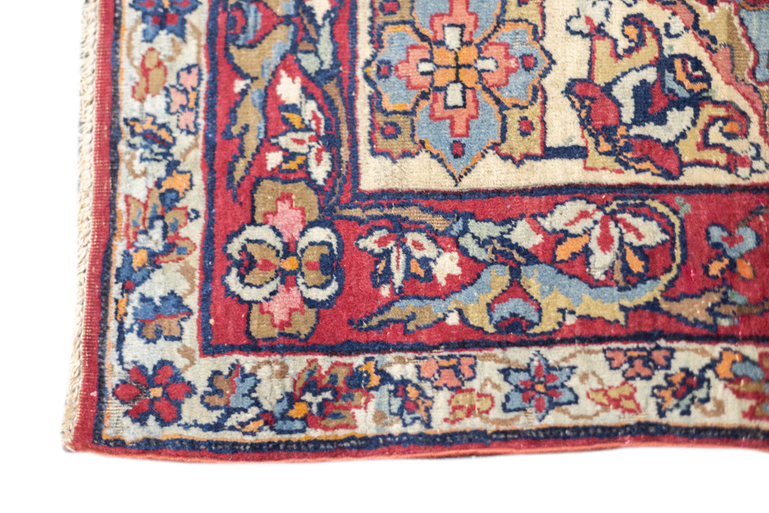 Antique Persian Lavar Kerman Rug 4'6'' x 7'7''