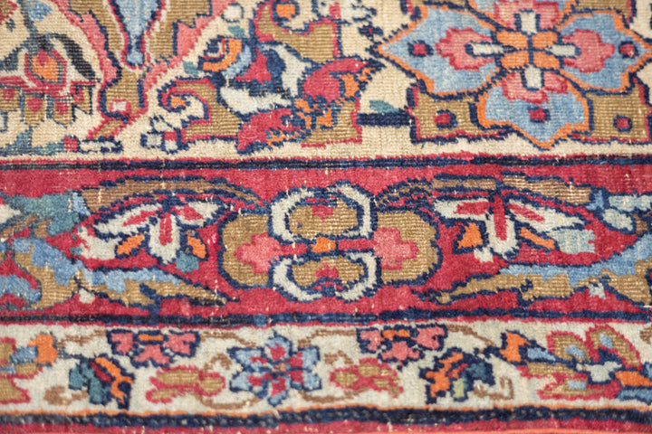 Antique Persian Lavar Kerman Rug 4'6'' x 7'7''