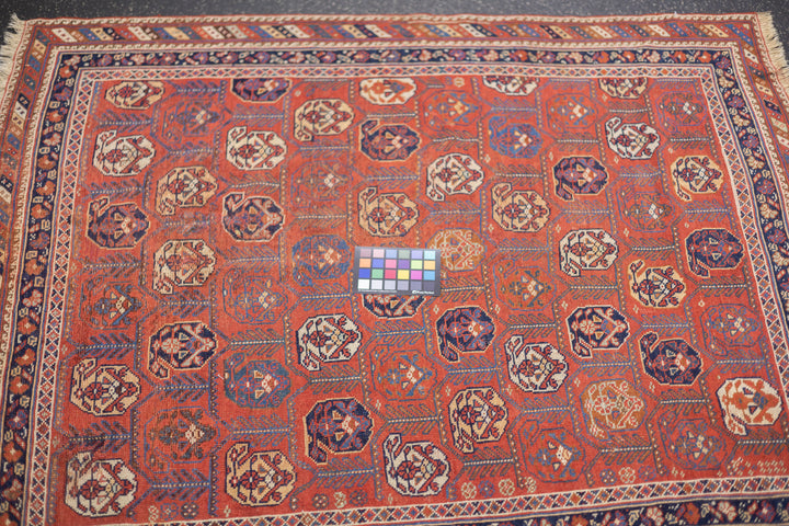 Antique Persian Afshar Rug 4'2'' x 5'1''