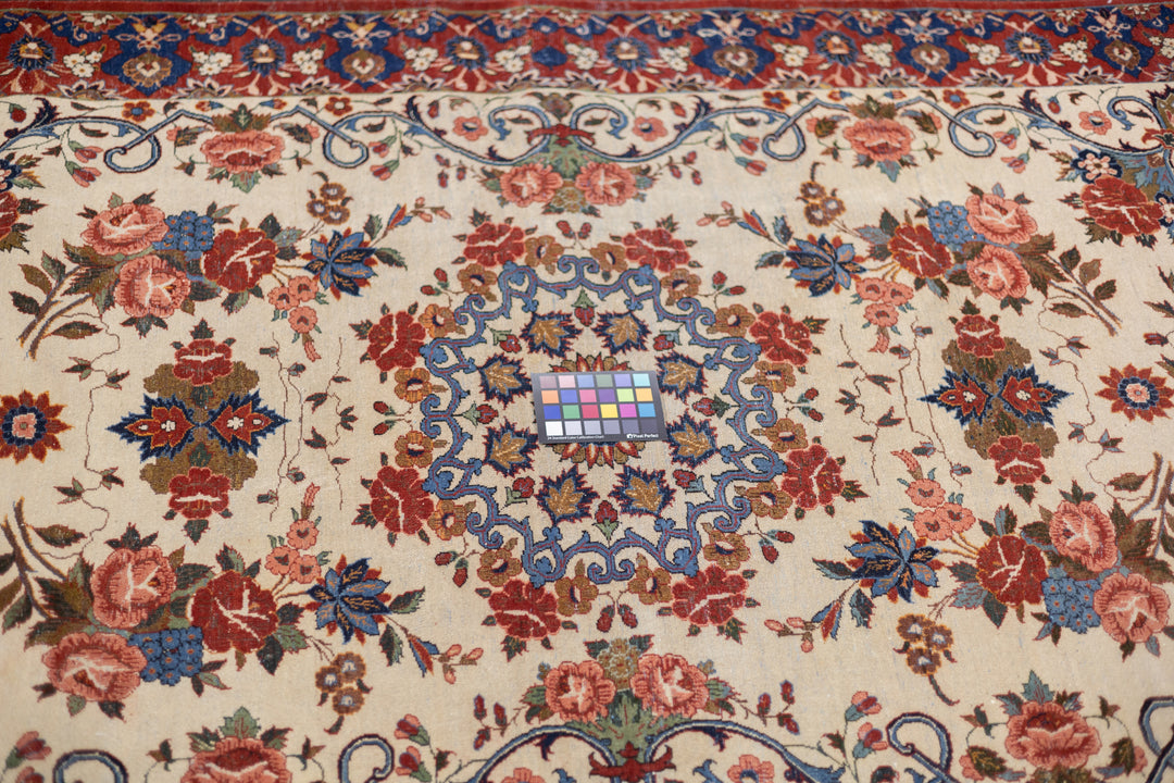 Antique Persian Isfahan Rug 5'0" x 7'6''