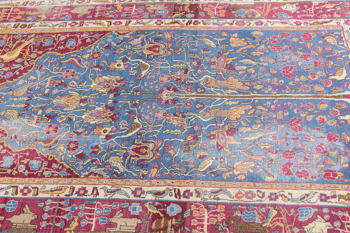 Antique Persian Tehran Rug 4'9'' x 7'2''