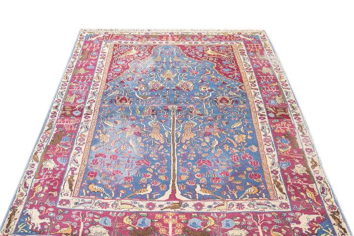 Antique Persian Tehran Rug 4'9'' x 7'2''