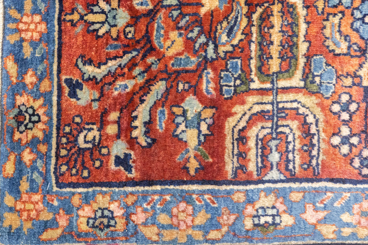 Antique Persian Sarouk Rug 8'8'' x 11'8''