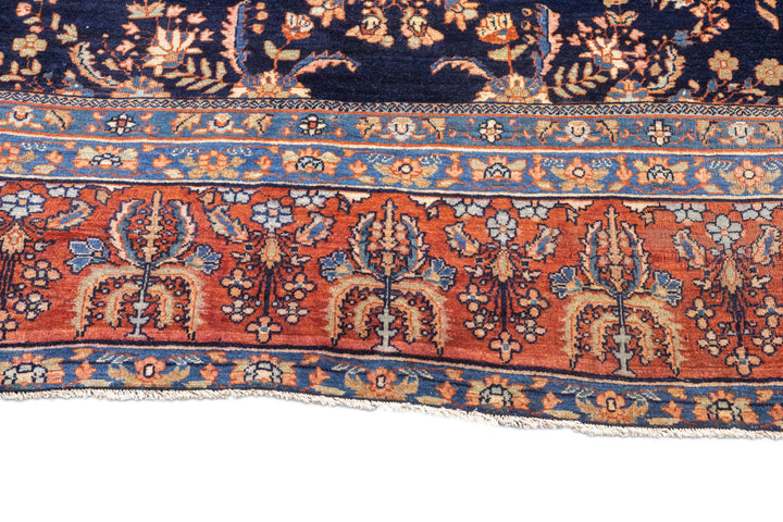 Antique Persian Sarouk Rug 8'8'' x 11'8''