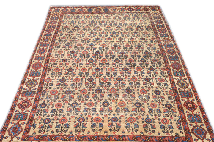 Antique Persian Bakhshayesh Rug 5'2" x 9’4”