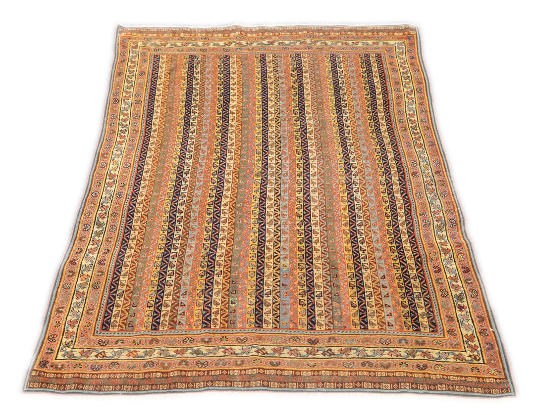 Antique Persian Tribal Qashqai Rug 3'0" x 4'10''