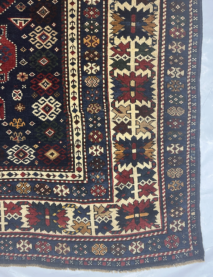 Antique Caucasian Shirvan Rug 4'1" x 9’10”