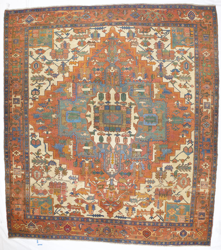 Antique Persian Bakhshayesh Rug 10’6" x 11’7”