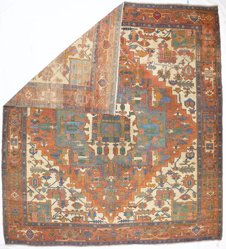 Antique Persian Bakhshayesh Rug 10’6" x 11’7”