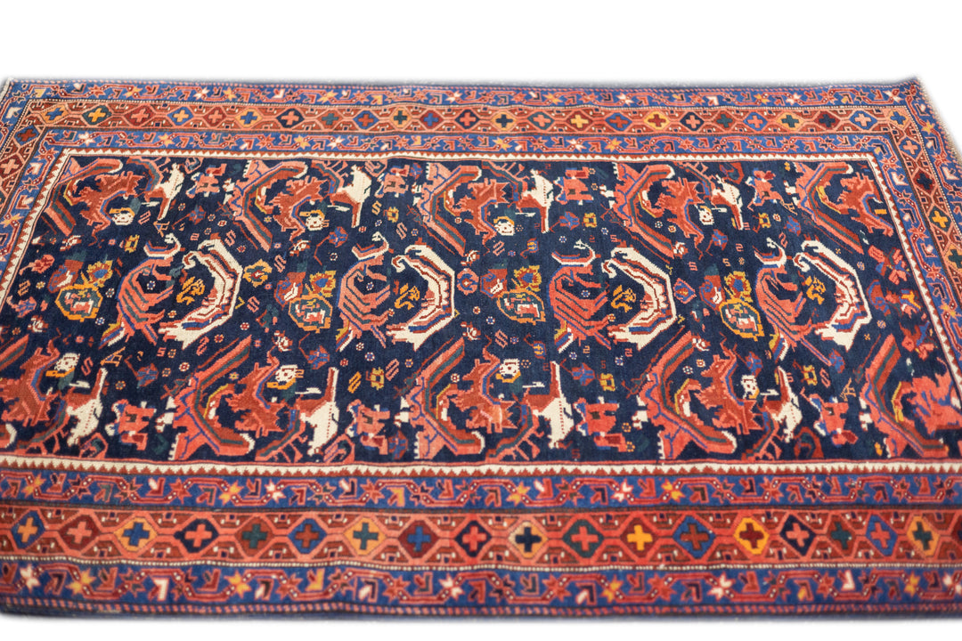 Antique Caucasian Bijov Rug 3'11'' x 5'10''