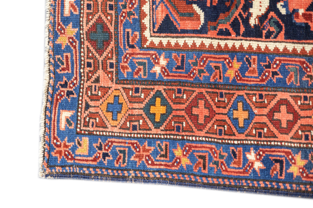 Antique Caucasian Bijov Rug 3'11'' x 5'10''